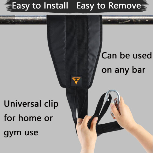Hanging Ab Straps for Pull Up Bar (Pair), Rip Resistant Ab Sling Straps 2