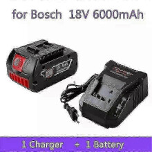 (1B 1C) For BOSCH 18V Original Lithium Battery Replaceable BOSCH Battery Pack 6.0AH Original Tool Rechargeable Battery Ultra long life