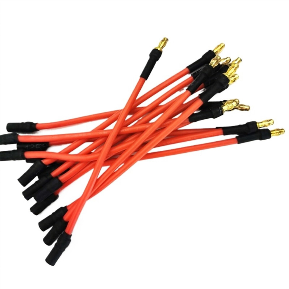 3Pcs 3.5Mm Banana Connector 16Awg Silicone Extension Wire 10Cm 25Cm 30Cm(10Cm) 9412369418654