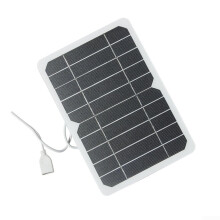 Portable Solar Charger 5V 5W Foldable Panel Fast Charging USB for Camping Hiking Smartphones