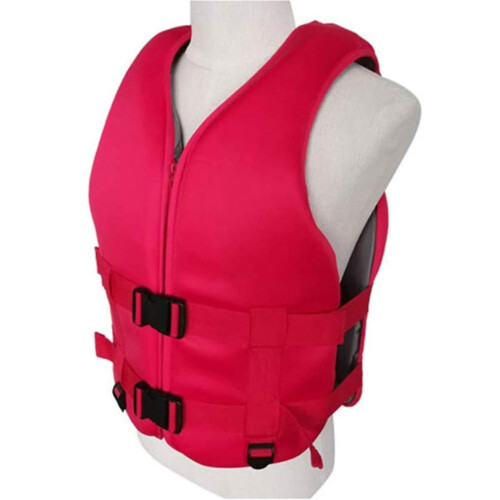 Life jacket for adults Adjustable vest Red XL