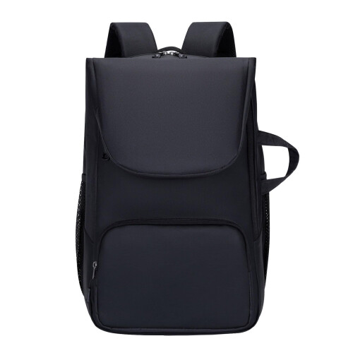 Badminton Backpack,, Separate Shoe Pocket, for 2 Racquets Black