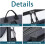 Badminton Backpack,, Separate Shoe Pocket, for 2 Racquets Black 3