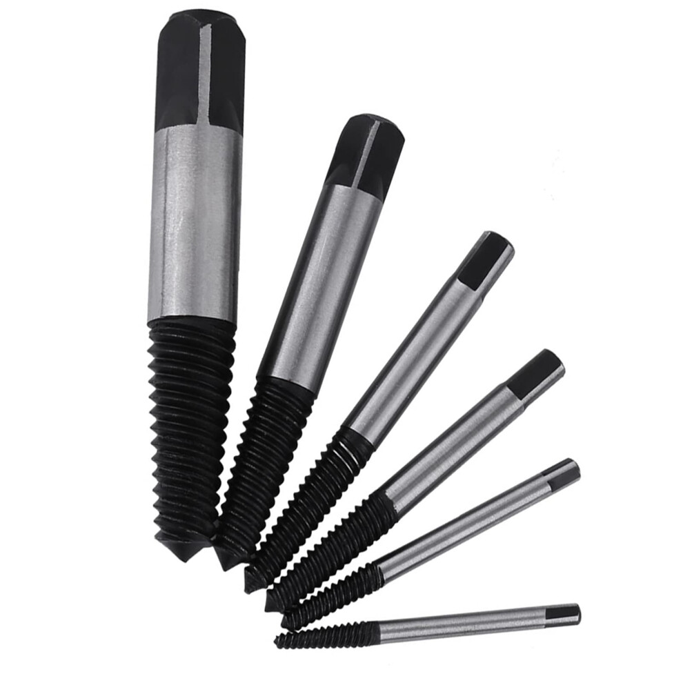 6Piece Set For Extracting Damaged Screws, Steel, Strong Torque, Surface Polishing For Maintenance In The Household And Office 9365049367769