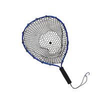 Fishing net for adults, small net with comfortable handle, fishing net blue Ref: 9980
