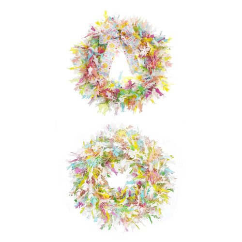 Artificial Wreath Spring Wreath for Front Door Porch Window-8 1