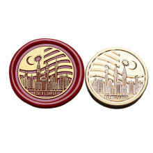 Round Metal Seal Stamp Head for Seal Envelope Card-Kuala Lumpur
