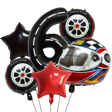 Verjaardag aluminiumfolie ballonnen race-geïnspireerde set-6