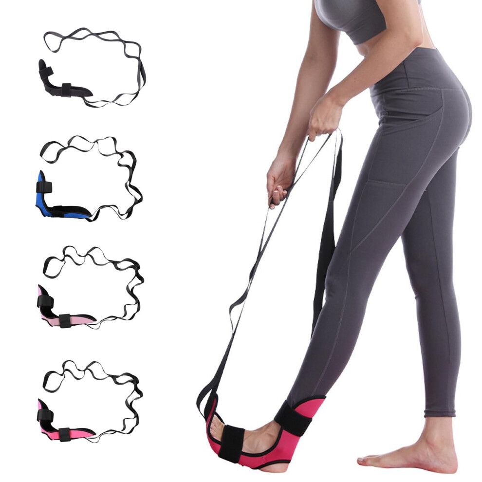 Multi-functional Foot Stretching Strap for Relieving Plantar Fasciitis, Achilles Tendonitis