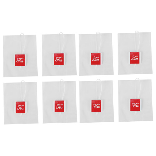 4000Pcs 5.5 x 7cm Pyramid Tea Bag Filter Nylon Tea Bag Single String Label Transparent Empty Tea Bag
