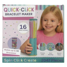 (Type A) Make-It-Real Swift Clicks Bracelet Maker Quick-Click Bracelet Maker Kit for Girls 8-12 Cool Bracelet Maker Machine