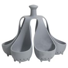 Egg Holder Pot, Silicone Egg Poacher, Cooks 4 or 6 Eggs 6 Pack