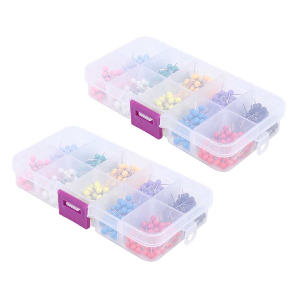 Map Tacks Push Pins Plastic Head With Steel Point, 4Mm, 1000 Pieces 6133869936464