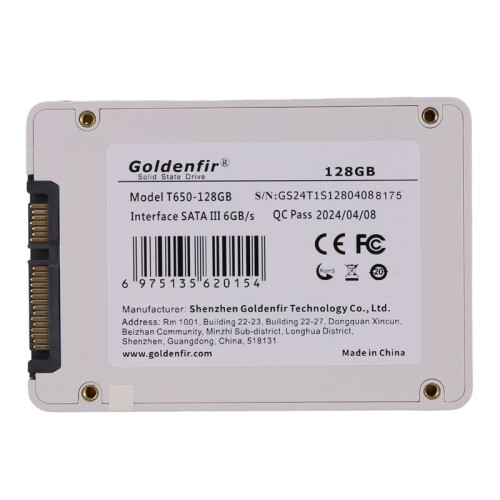 Goldenfir SSD 128GB SSD 2.5 Hard Drive Disk Disc Solid State Disks 2.5Inch Internal SSD 2
