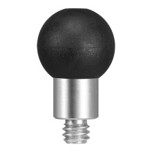 Aluminum 17mm Adapter with 1/4 Inch Thread, 17mm Socket Arm, TPU for Bike Motorcycle Phone Holder