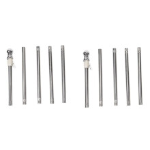2X Flagpole, Stainless Steel Flagpole, Suitable for House Courtyard Garden, Anti-Rust Flag Holder (Silver Pole Only)