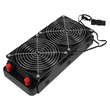 Aluminium 240 mm 10-Pijps Waterkoeling Gekoelde Rij-Warmtewisselaarradiator met Ventilator voor CPU PC-Waterkoelsysteem