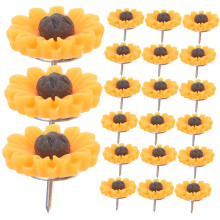 50 pieces of thumbtacks for daily use, push pins for sunflowers, cute thumbtacks, large household purposes, portable metal pins.