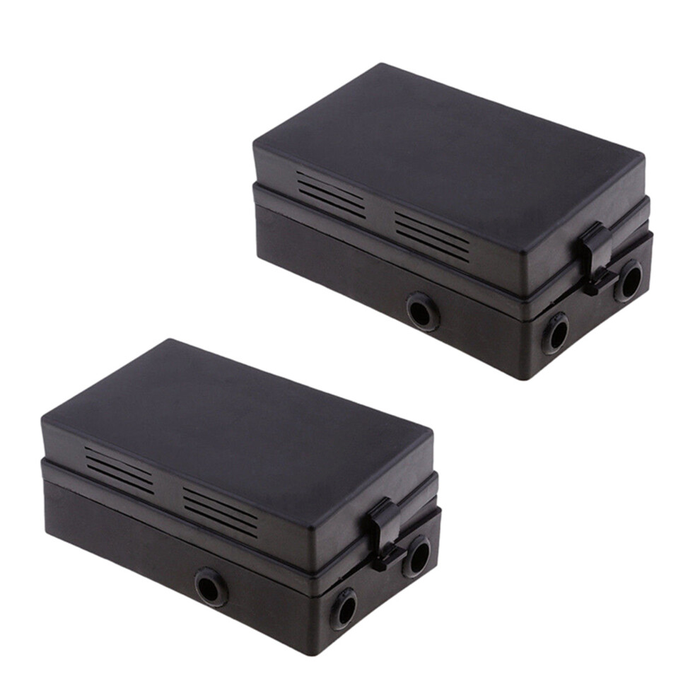 2X Car Blade Fuse Holder Relay Socket Box 18 Way Blade Fuse Holder Car Automotive Insurance For Automotive Marine Black 4713747190243