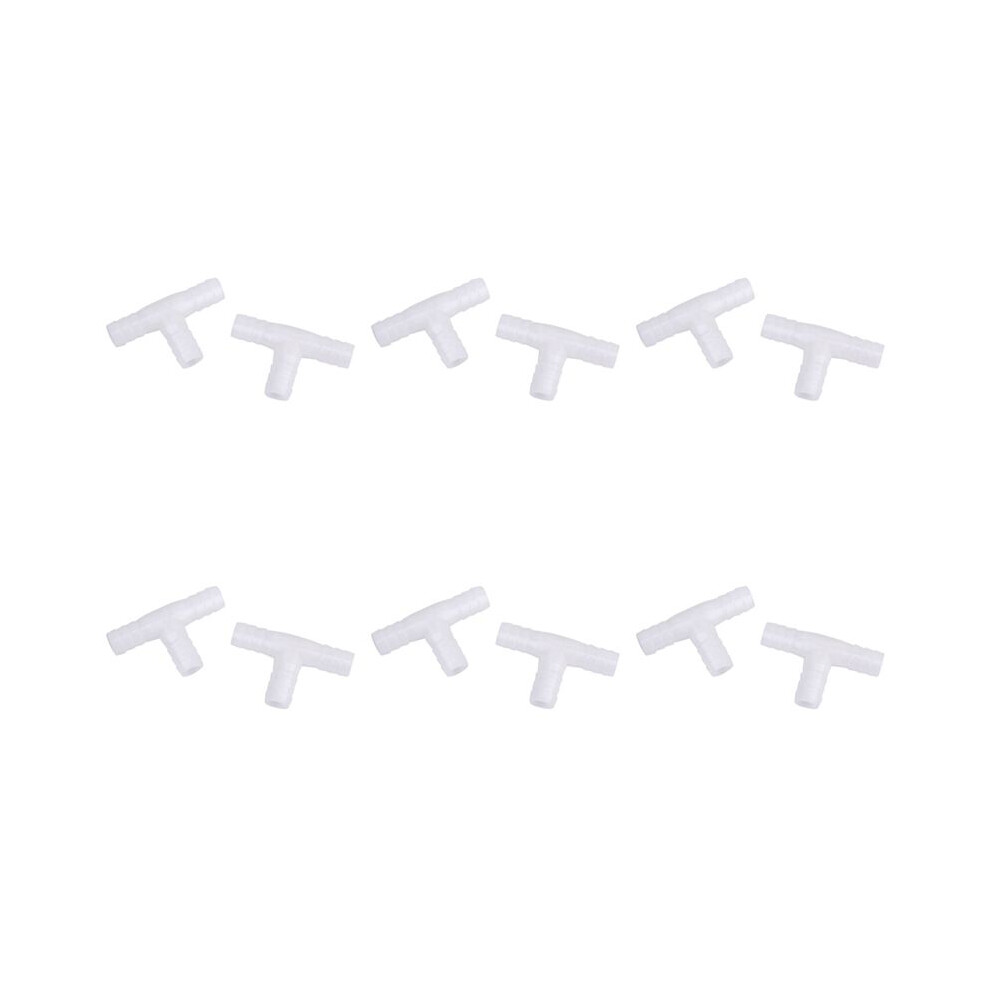 12Pcs 12Mm Plastic Equal Tee Connector Barbed Pipe Fitting Air/Water Hose Joiner 4711098666073