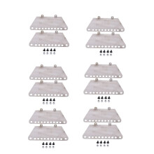 12x Metal Pedal Side Plate Slider for MN D90 D91 D99S MN99S 1/12 RC Car Upgrade Parts Accessories