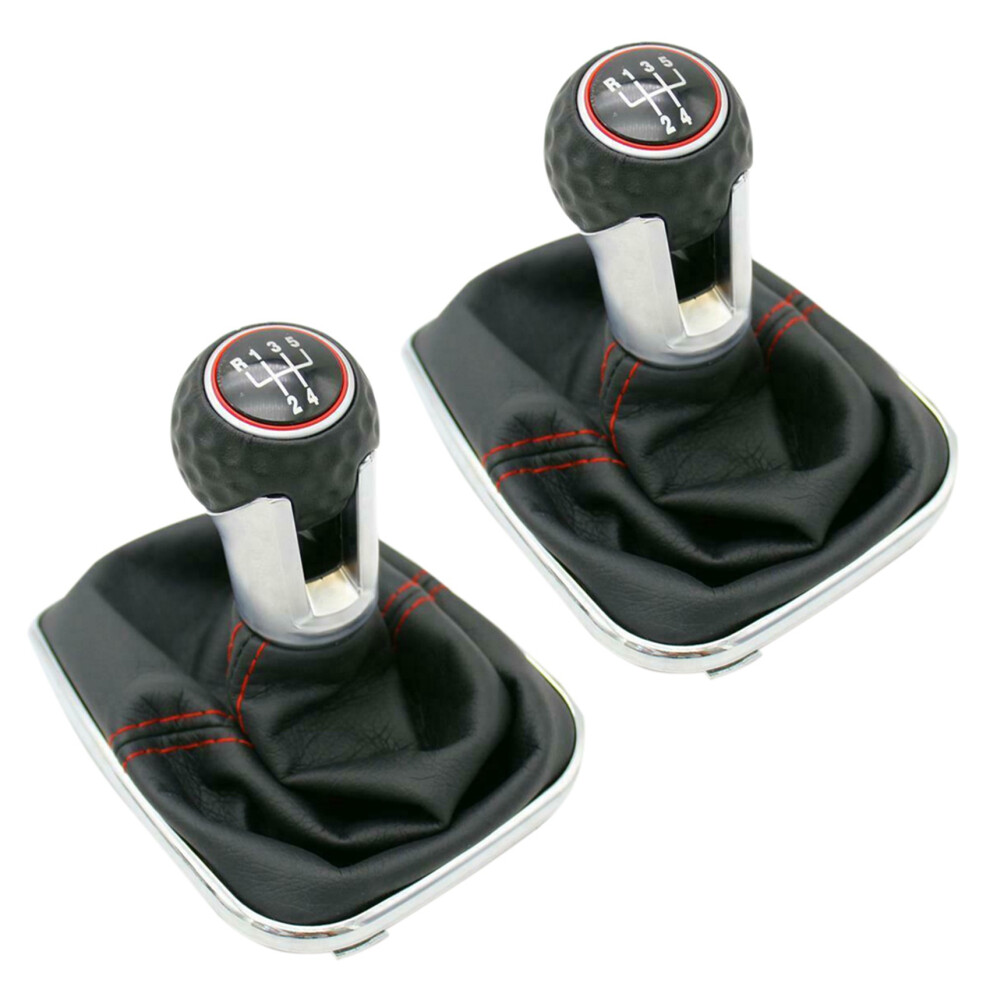 2X For Bora Mk4 Golf 4 Jetta 4 98-04 Car Gear Shift Knob 5 Speed (Aperture 12Mm) 4713509559868