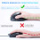 Ergonomic Vertical Mouse Rechargeable Wireless USB 2.4G for Computer Laptop Gaming Mouse Silver Gray 7