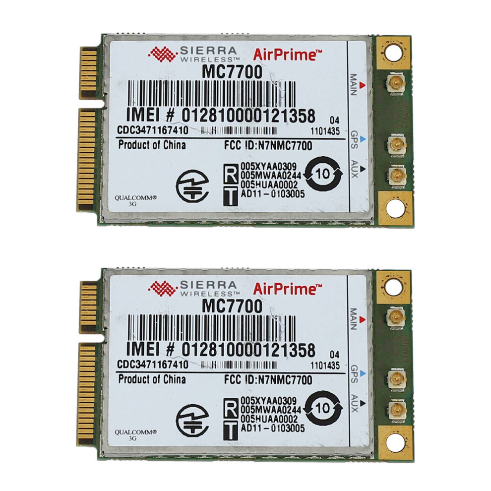2X Unlocked Mc7700 3G/4G Wwan Card For Sierra Airprime,100Mbps 4G/3G Lte/Fdd/Wcdma/Edge Gps Module For Windows/Linux 6132050885338