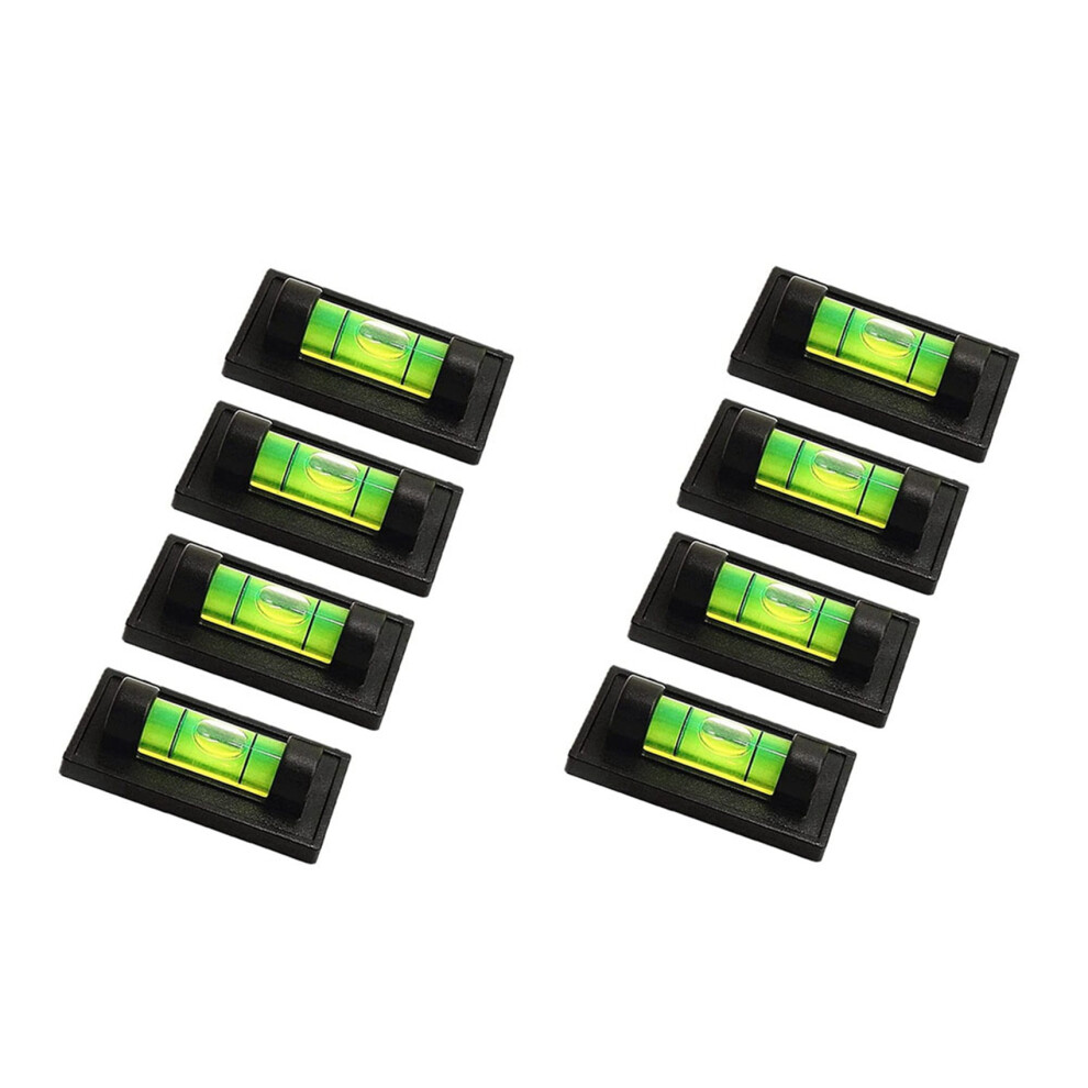 8Pcs Magnetic Bubble Levels For Leveling Phonograph,Camera, Tripod, Machines, Spirit Level Measuring Tools (Magnetic) 4712880664635