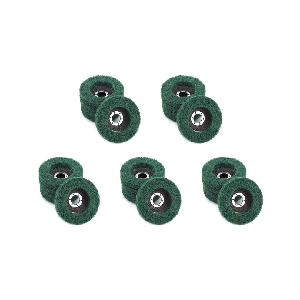 25Pcs Nylon Fiber Flap Wheels Polishing Buffing Wheel Scouring Pad Grinding Disc For Angle Grinder For Metal Polisher 6132555122167