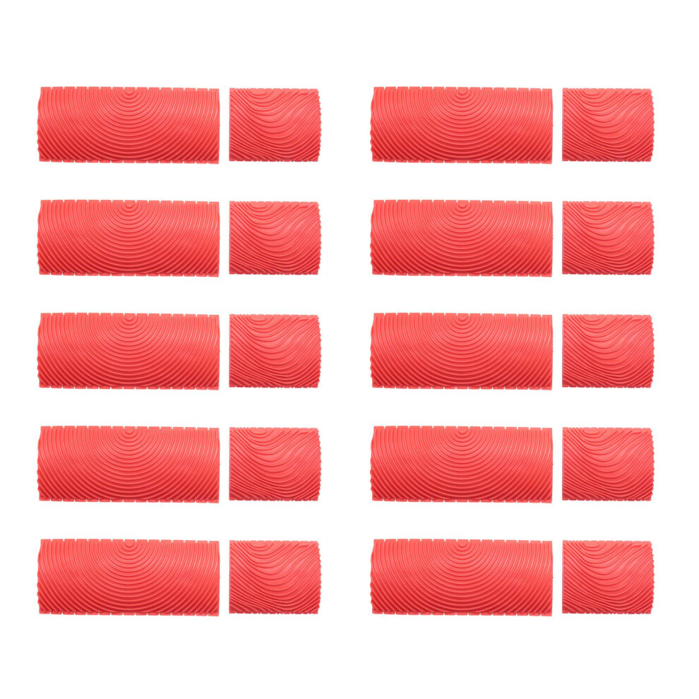 20Pcs Wood Graining Grain Rubber Patin Painting Effects Diy Wall Decoration Tools 4711955965974