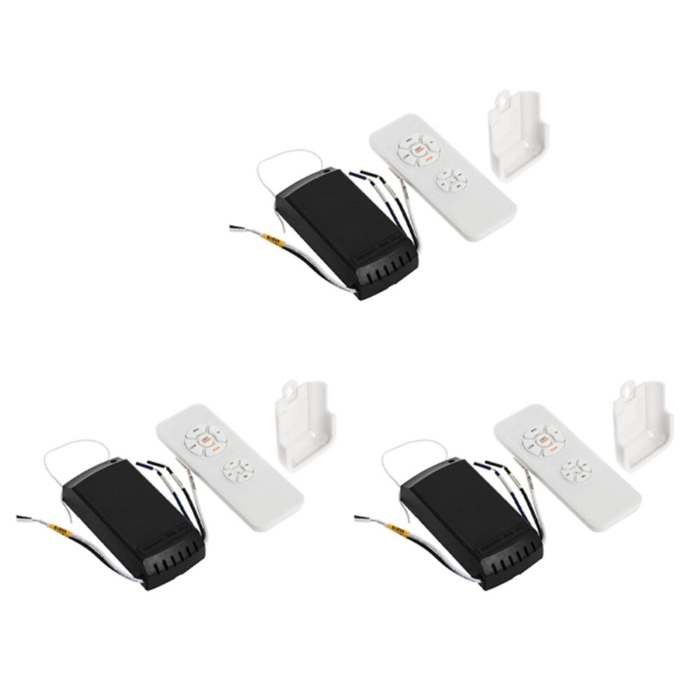 3X Universal Ceiling Fan & Light Remote Control Kit Timing Wireless Switches 4711898454115