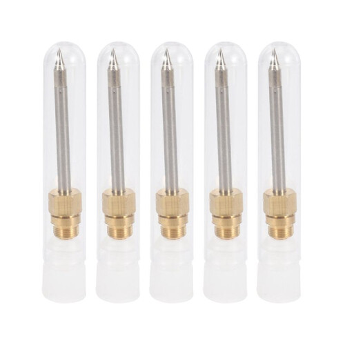 5X 510 Interface Soldering Iron Tip Mini Portable USB Soldering Iron Tip Welding Rework Accessories, Pointed