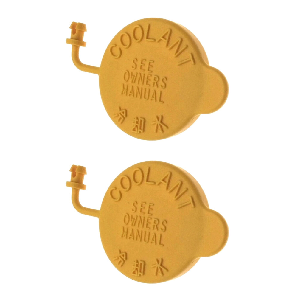 2X For Subaru Forester Outback Legacy Xv Impreza Deputy Kettle Cover Antifreeze Coolant Cap 45153Aa000 Yellow 4712687535572