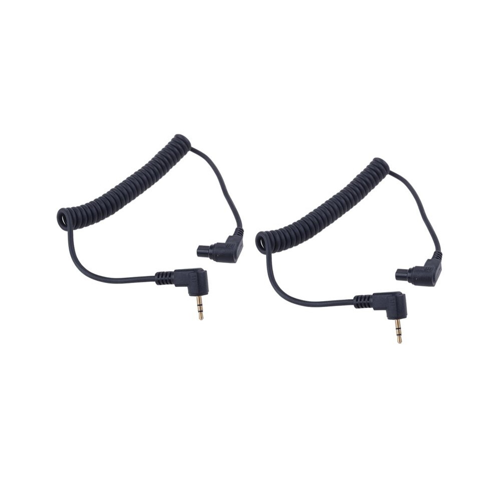 2Pcs 2.5 Mm -C3 Off Camera Shutter Release Cable Connection Cable, For Canon 1D / 5D / 6D / 5Dii / 5Diii / 7D / 10D 6132468362469