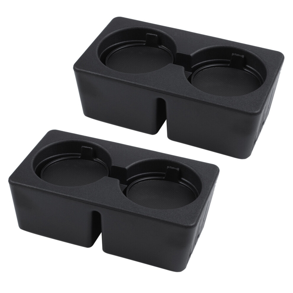 2X Floor Console Cup Holder Drink For Chevy/Gmc (2007-2013 Silverado/Sierra,2007-2014 Suburban/Yukon/Tahoe) Black 4712096087990