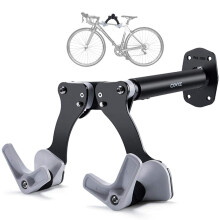 Supporto a parete orizzontale per riporre la bicicletta in modo salvaspazio, gancio affidabile per bicicletta per casa o garage, traversa e gancio