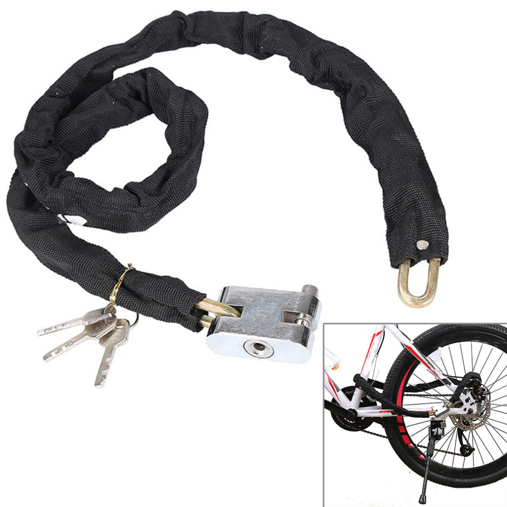 Durable Chain Lock For Bicycles Thickened Anti Theft Bike Chain Smart Locking Feature Strong And Flexible Compact Design Sturdy Reliable Protection Fo 9416038176722