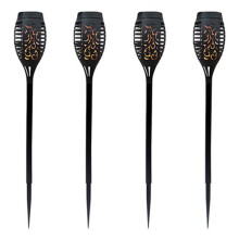4 Pcs LED Solar Flame Light Lamp Flickering Waterproof Garden Decoration Landscape Lawn Lamp Path Lighting Torch Outdoor