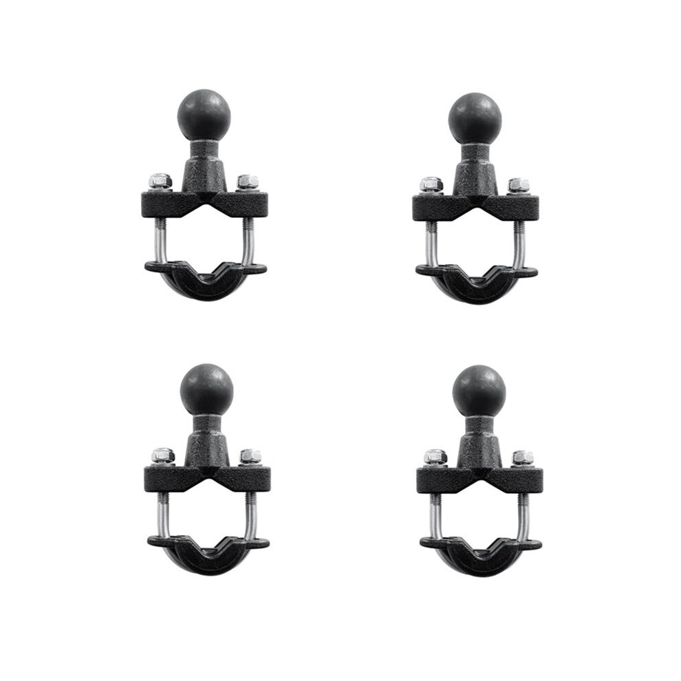 4X Motorcycle Handle Bar Rail Mount 37Mm Width U-Bolt Mounting Base With 1 Inch Ball For Gopro Gps Work For Ram Mounts 6133381075689