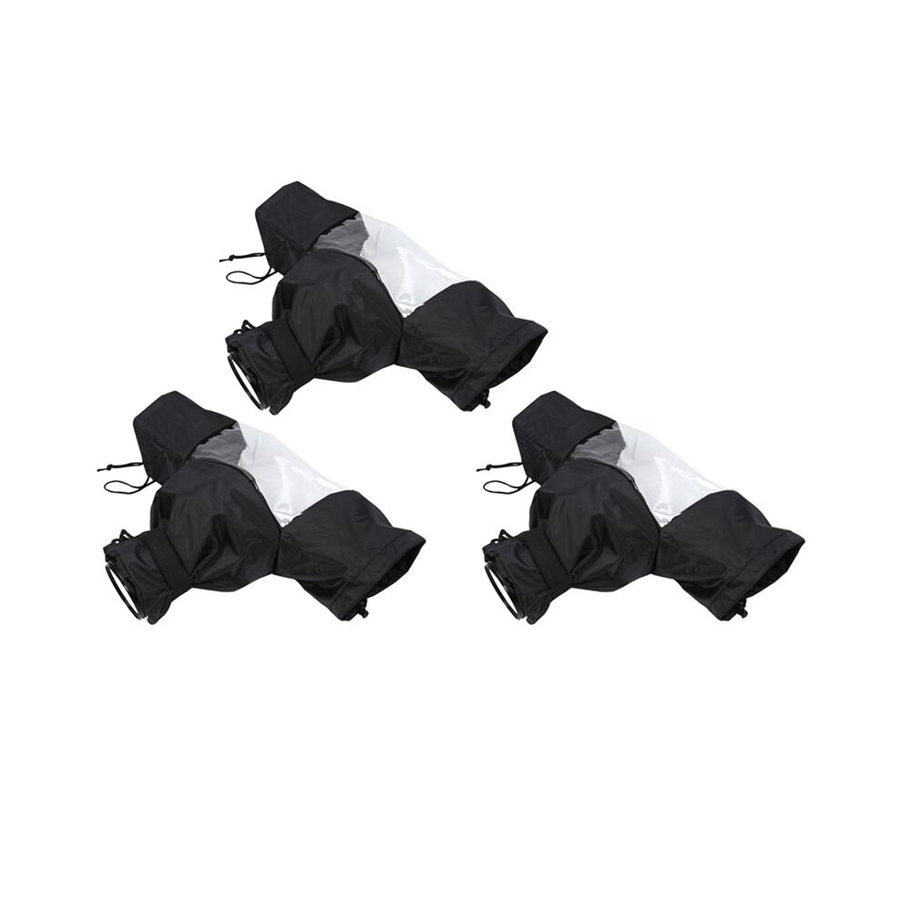 3X Waterproof Camera Raincoat Nylon Transparent Tpu Rain Cover Dustproof Protector For Dslr Camera For Canon/Nikon/Sony 4711629012485