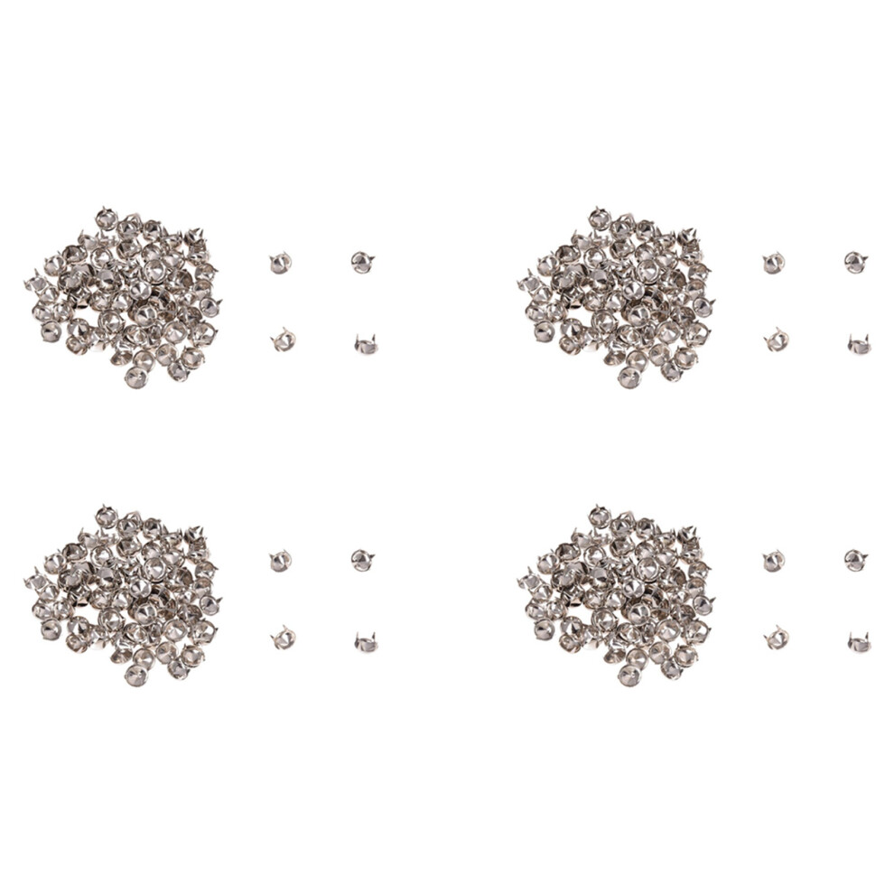 400 Silver Copper Round Cone Rivet Spike Studs Spots Diy Rock Punk 8Mm 4711011341186
