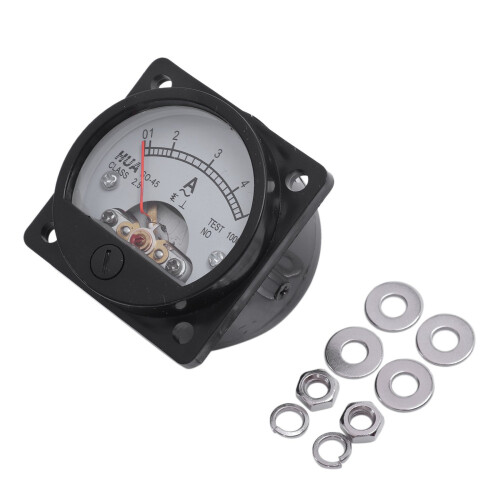 AC 0-300V Round Analog Dial Panel Meter Voltmeter Gauge with Class 2.5 Accuracy AC 0-5A Analog Panel Round Meter 1