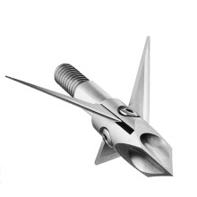 100 Grain Archery 3 Hard Blade Broadheads Sharp Arrowheads Points Tips for Recurve Compound Bow Crossbow(6 PK)