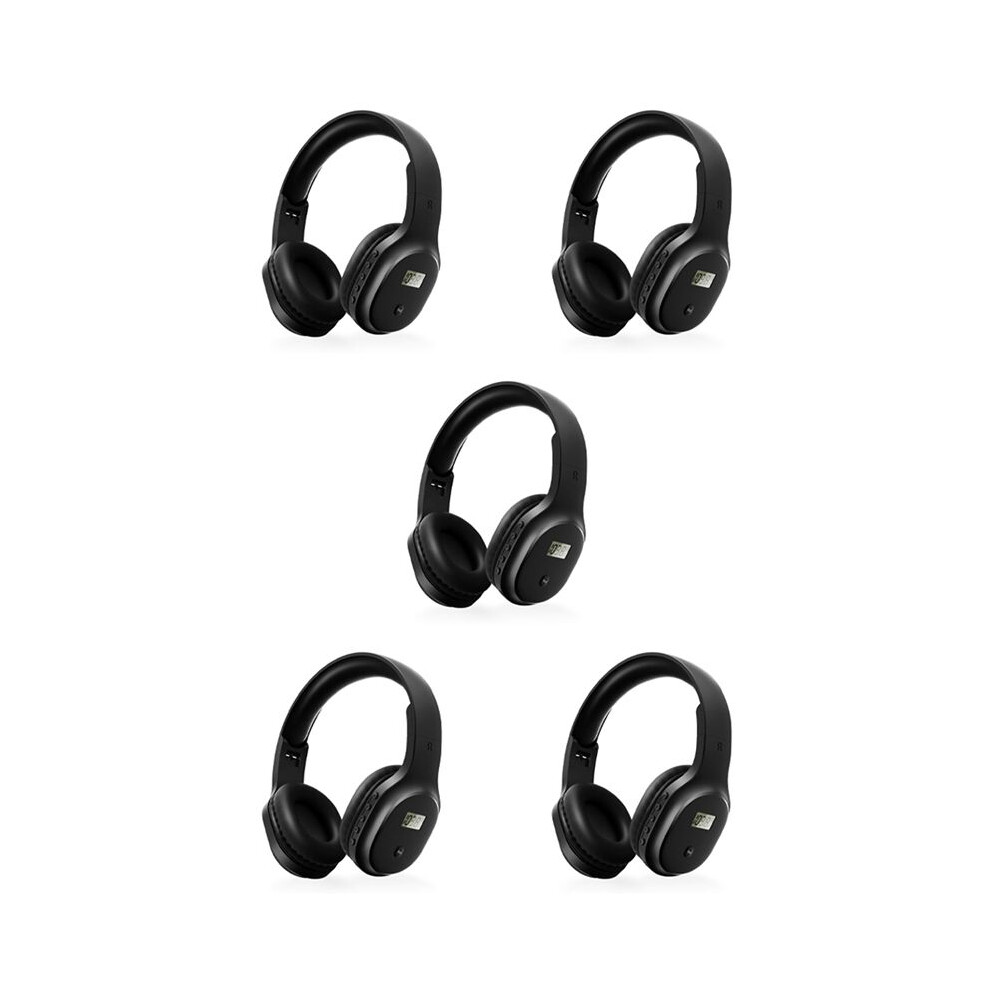 5X Portable Fm Radio Headphones Wireless Bluetooth Headset Fm Radio Walkman For Jogging, Mowing, Cycling, Fm Receiver 4712654843167