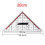 2Pcs 30CM Drawing Triangle Ruler Multi-Function Drawing Design Ruler with Handle Protractor Measurement Ruler Stationery 8
