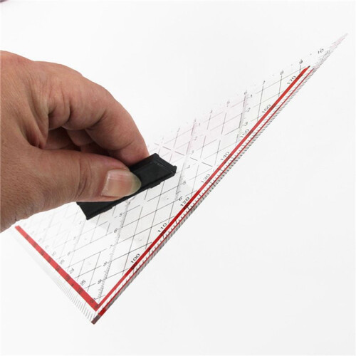 2Pcs 30CM Drawing Triangle Ruler Multi-Function Drawing Design Ruler with Handle Protractor Measurement Ruler Stationery 1