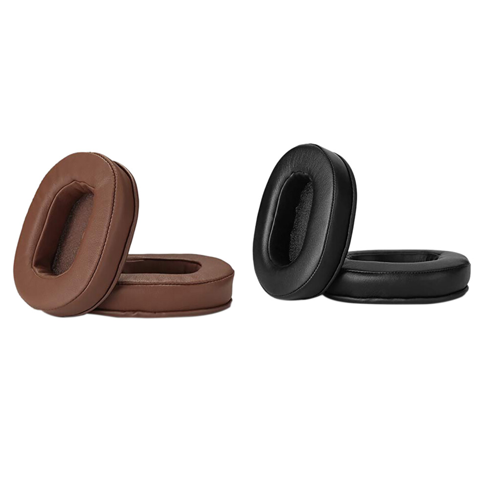 2Pair Ear Cushions Memory Foam Earpads Cover Ear Pads For Ath M50x Fits Audio Technica M40x M30x M20 & Brown/Black 4712880696841