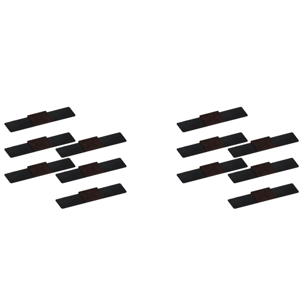 12X Office Chair Leg Felt Pads Covers Non-Slip Hook And Loop Fasteners Chair Feet Wrap Pads Protectors Floor Glides 6133165958283
