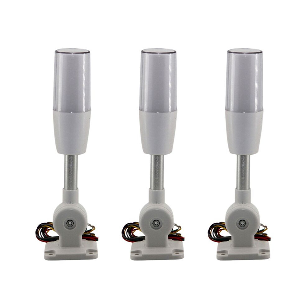 3X Tricolor Folding 24V Led Warning Lamp Alarm Led Signal Tower Caution For Cnc Machines Indicator Fault Light 4711346382243